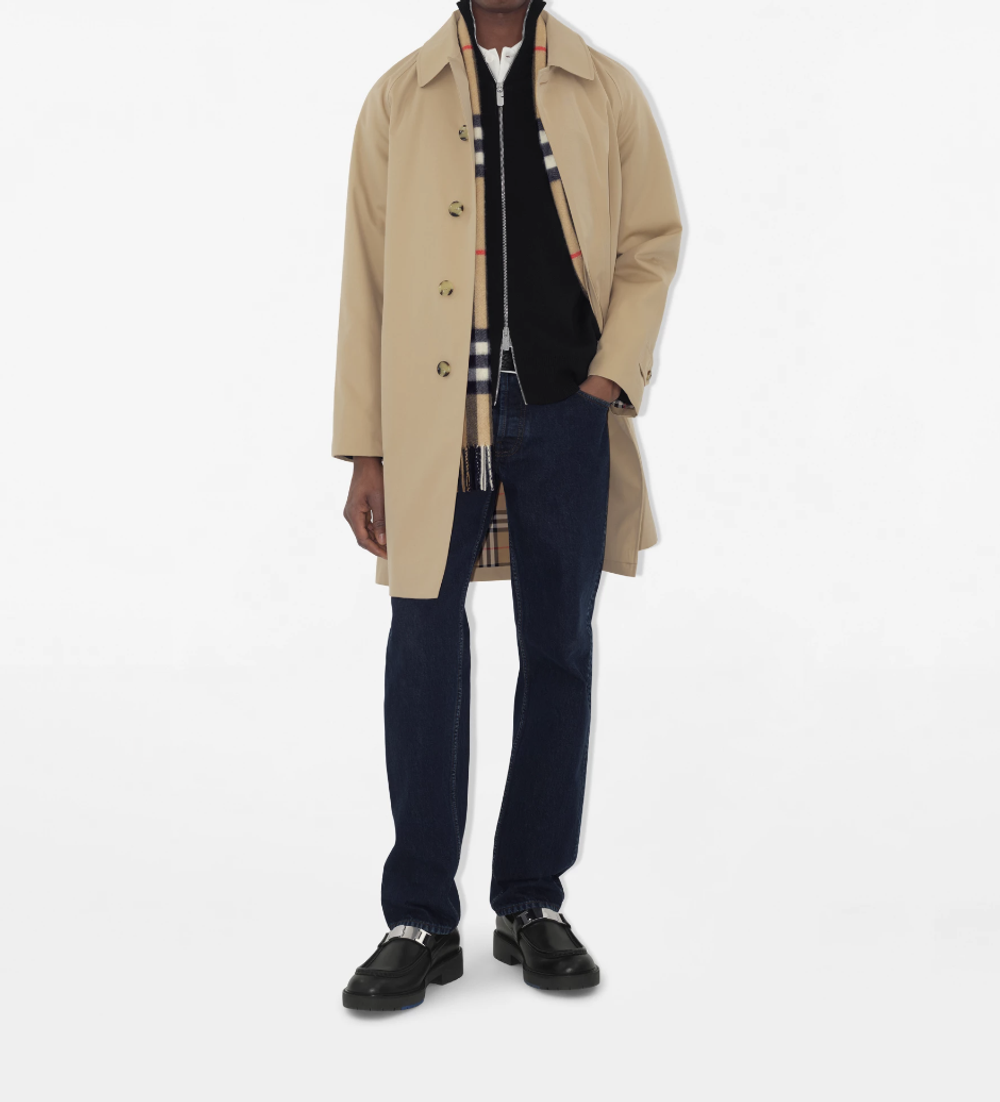 Пальто Burberry Camden средней длины бежевое — оригинал из Великобритании