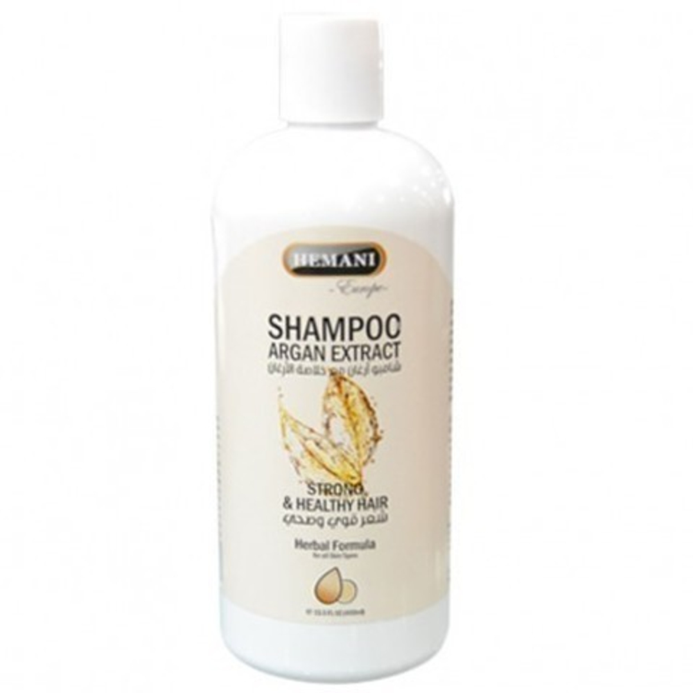 Шампунь Hemani Shampoo Argan Extract Strong & Healthy Hair, Аргана, Сильные и здоровые волосы, 400 мл.