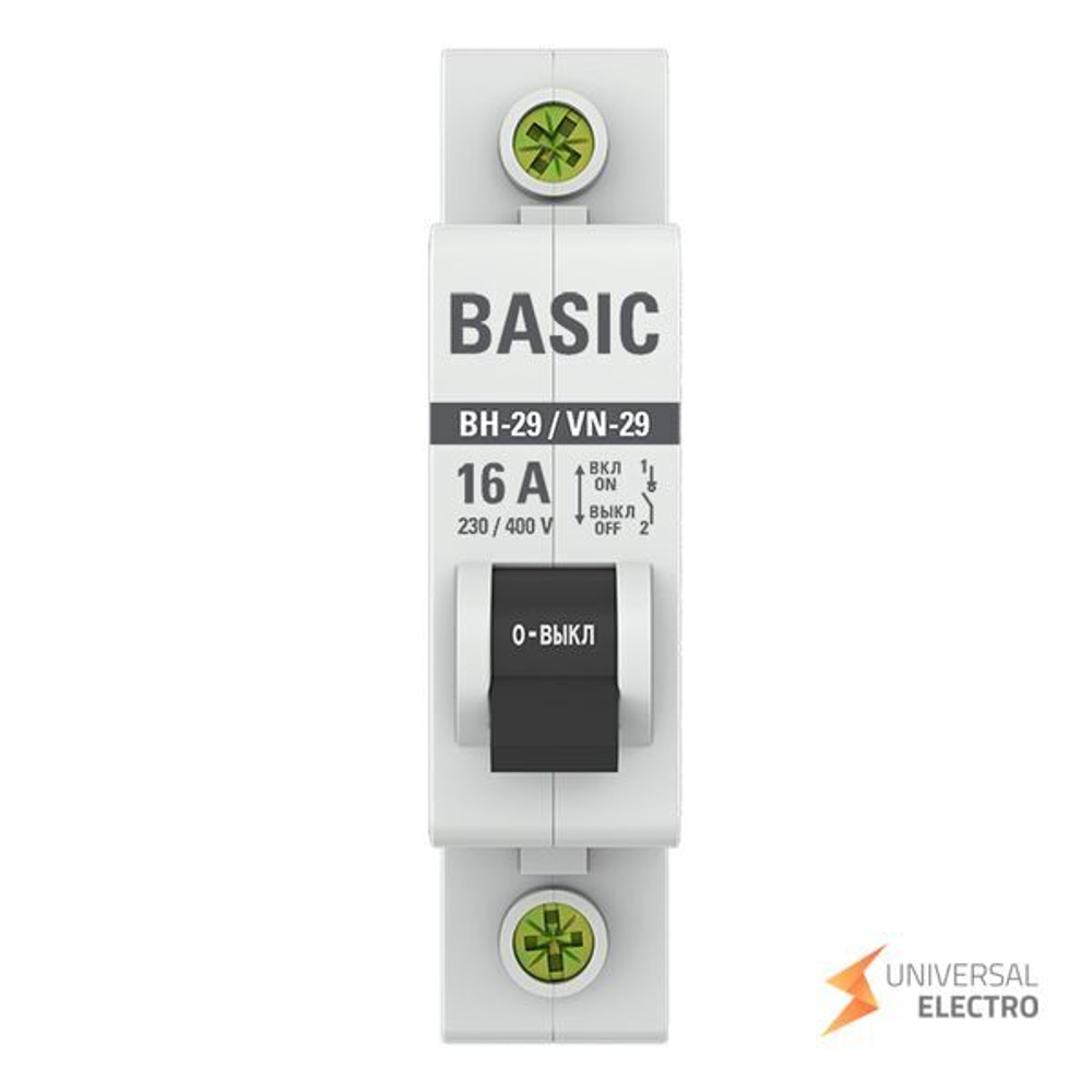 Выключатель нагрузки 1P 16А ВН-29 Basic