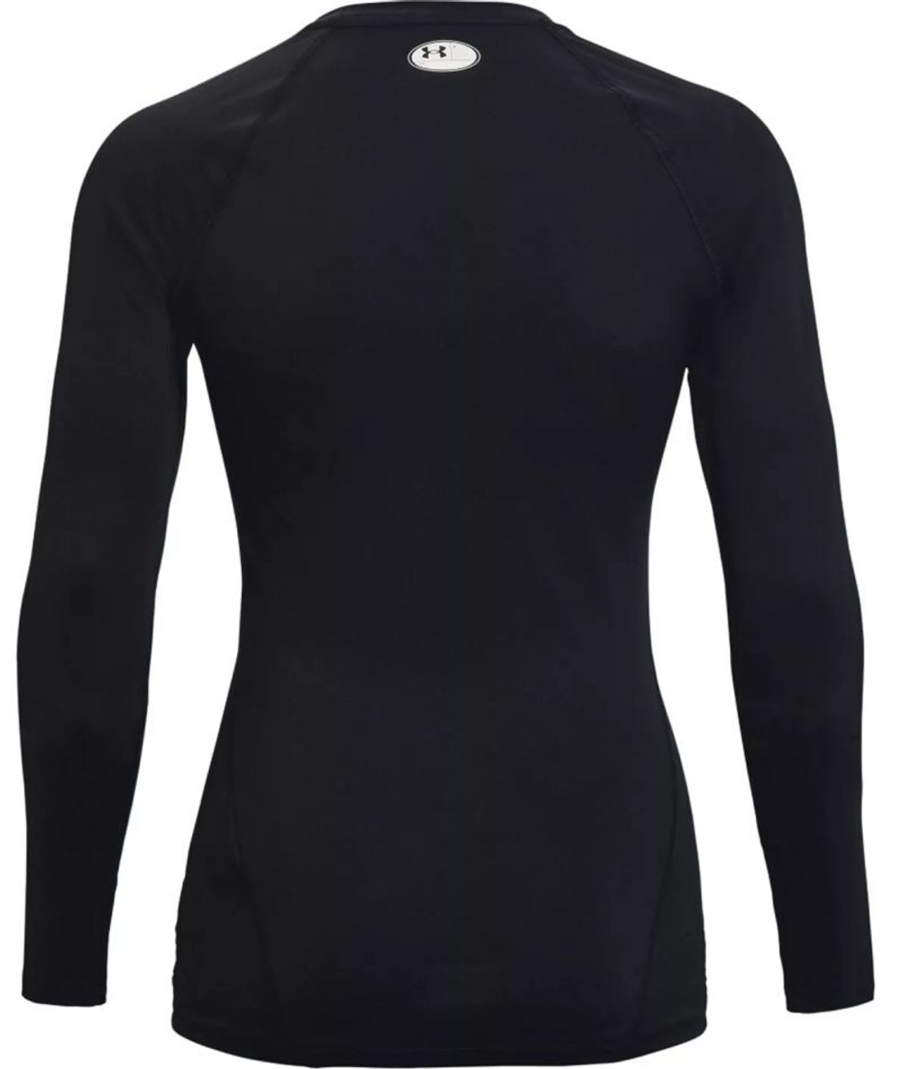 Женская теннисная футболка с длинным рукавом Under Armour HeatGear Authentics Comp Long Sleeve - black/white