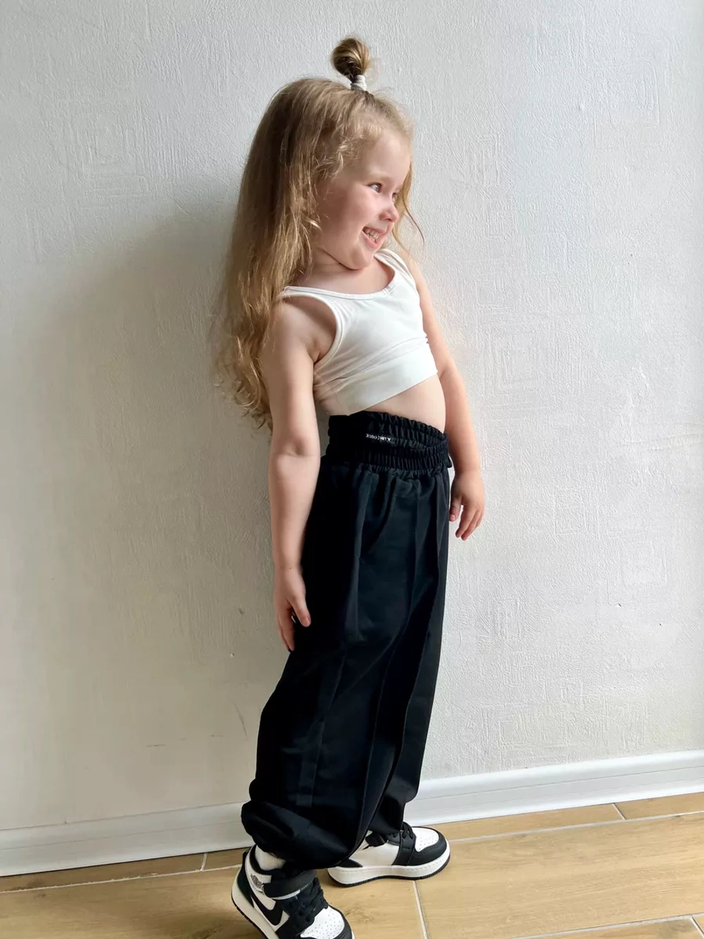 Брюки спортивные с двойной талией