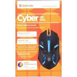 Мышь проводная Defender MB-560L Cyber 7 цветов Black