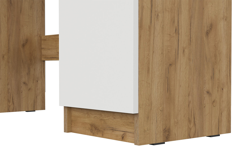 Стол компьютерный СТК 21, Дуб Золотой, Белый