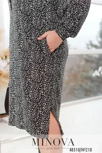 Платье 218-черно-белый Minova