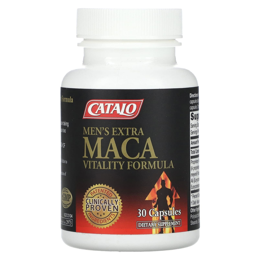 CATALO, формула для жизненной силы мужчин, с макой, 30 капсул