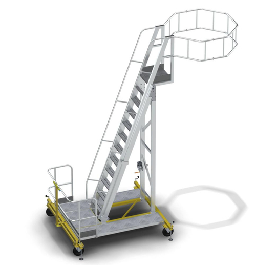 Вышка-стремянка алюминиевая для нефтяной промышленности MEGAL ВСА-5,0Н (3,6-5,0) -1