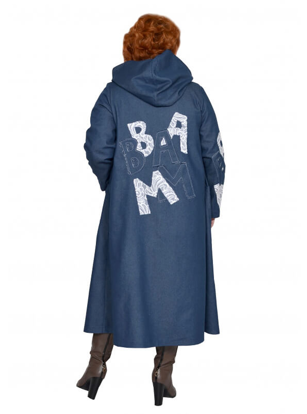 Плащ из джинсовой ткани Литера