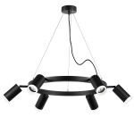 LR0163760 Люстра RULLO 6х50W GU10 ЧЕРНЫЙ (571016+214437-6+202430-6)