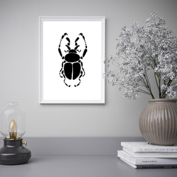 IKEA BILD  (ИКЕА БИЛД)  -  Плакат, Черный червь, 30x40 см