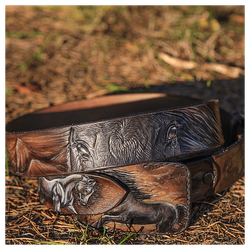 Кожаный ремень «Вороной»