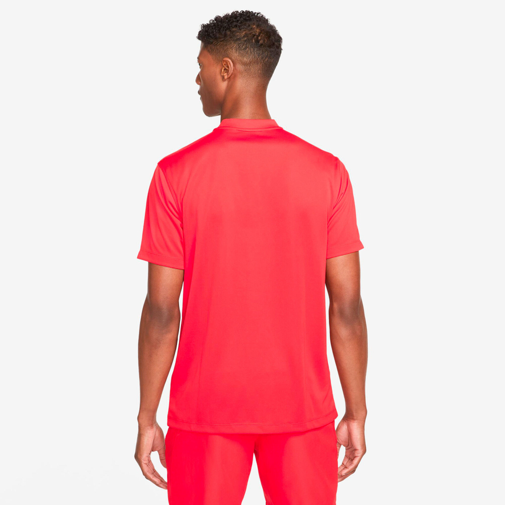 Мужское теннисное поло Nike Dri-Fit Blade Solid Polo Men - Red