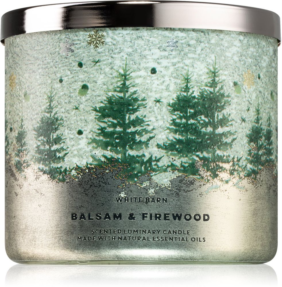 Bath &amp; Body Works ароматическая свеча Balsam &amp; Firewood