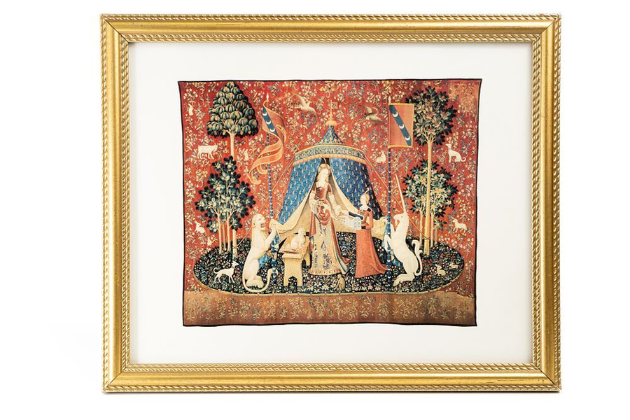 Музейная репродукция гобелена «Дама с единорогом» (Аллегория любви)