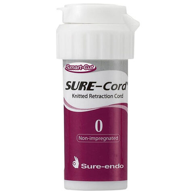 Sure-cord #0 БЕЗ пропитки (254см) Шуре Корд №0, ретракционная нить десневая