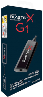 Звуковая карта USB 3.0 Creative Sound BlasterX G1