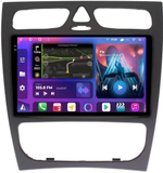 Магнитола для Mercedes-Benz G W463 2000-2006, C-класс W203 2000-2004 (рамка большая) - FarCar BM1264M-2K монитор 9.5" 2K QLED на Android 14, TS10, 4+32Гб, CarPlay, 4G SIM-слот