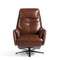 Кресло-реклайнер Angel Cerda 5056, коричневая кожа