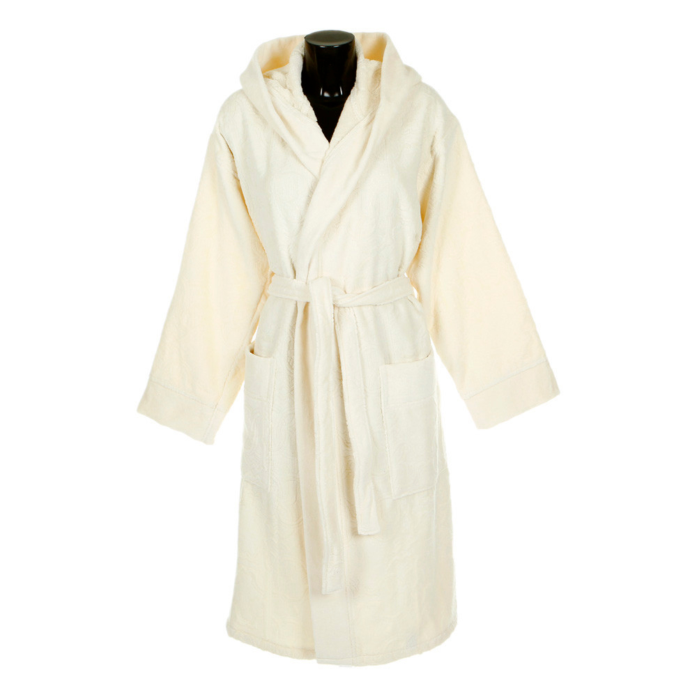 Халат велюровый Roberto Cavalli Logo слоновая кость Италия