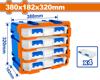 Модульная система хранения 380х182х320 мм (4) WADFOW WTB8344