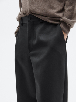 Massimo Dutti Брюки из шерсти, черный