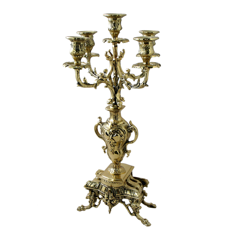 Bello De Bronze Канделябр Каранка 5-ти рожковый, золото