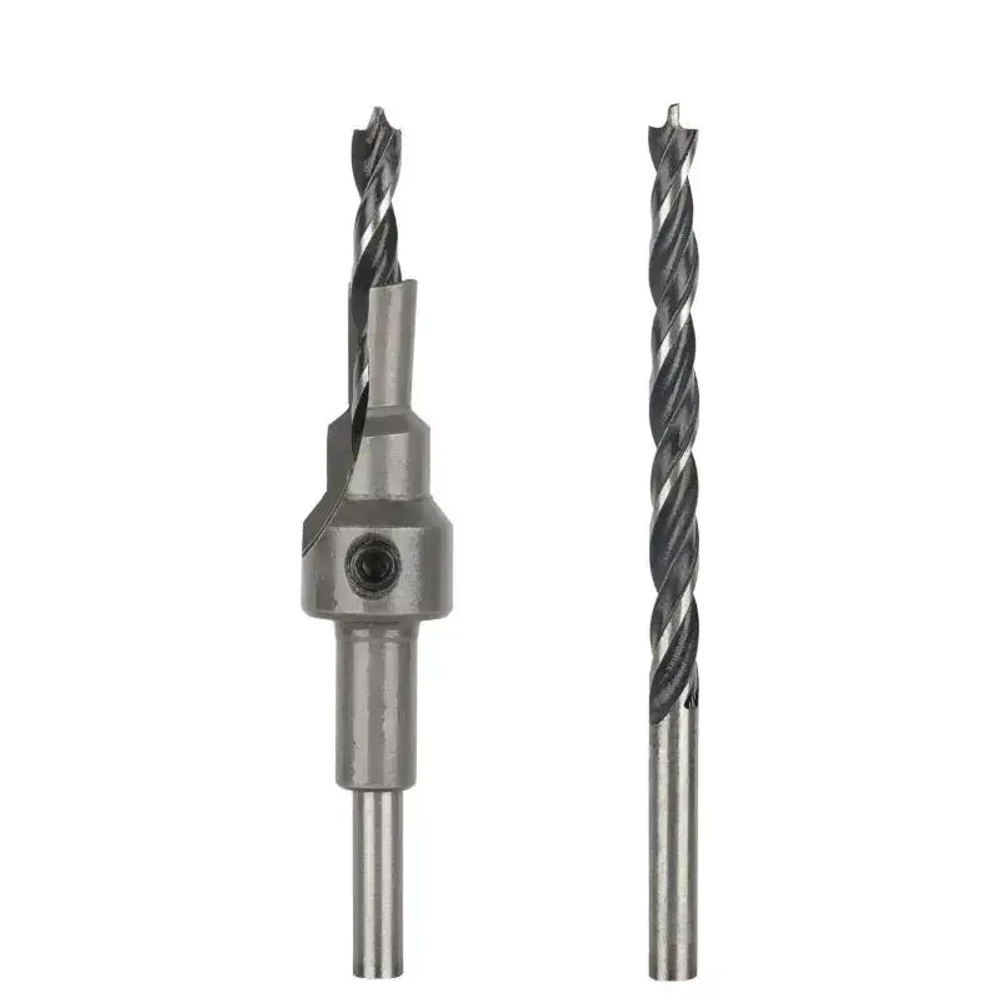 Набор сверл по дереву с зенкером под конфирмат 5шт