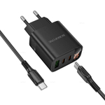 Зарядное устройство на Type-C Borofone PD30W (2C1A) BA98A (black) (Краснодар склад)