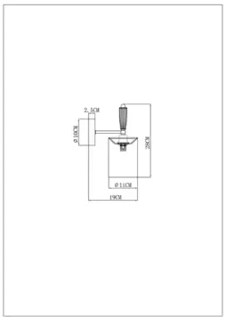 Бра 1*Е14 A4102AP-1PB медь Waverley Arte Lamp