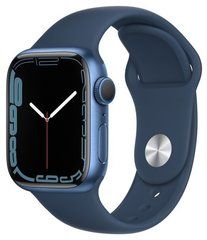 Умные часы Apple Watch Series 7 41mm Aluminium with Sport Band, синий омут (MKN13RU/A)