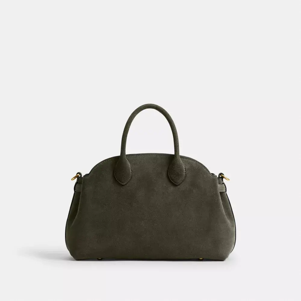 COACH СУМКА SOFT EMPIRE 28, ОЛИВКОВЫЙ