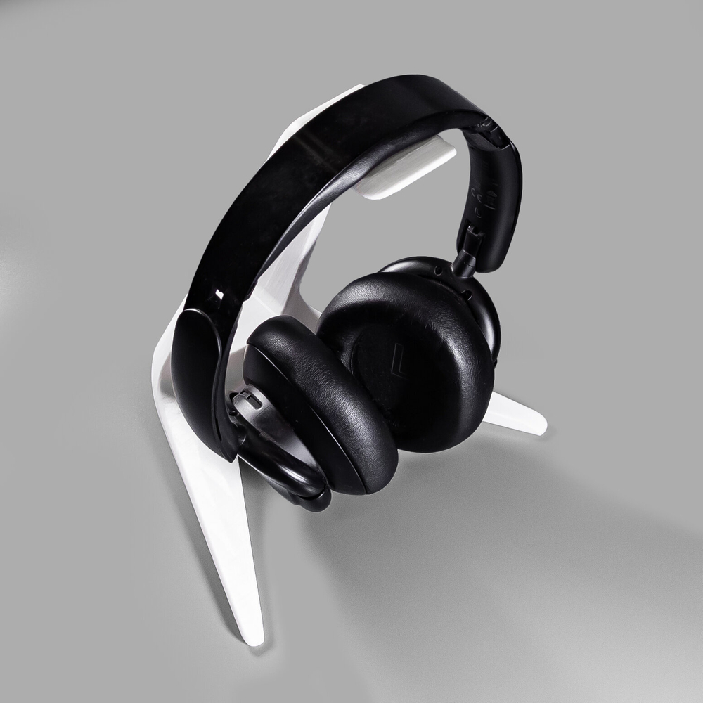Подставка-держатель для накладных наушников, настольная, 3D печать, белая