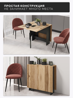 Стол - Книжка. Дуб Вотан - Антрацит