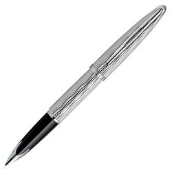 Перьевая ручка Waterman Carene Essential Silver ST S0909830 серебро и палладиевое покрытие в подарочной упаковке