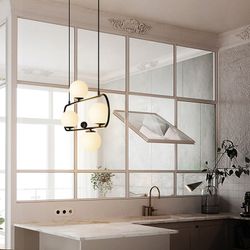 Подвесной реечный светильник HOOP L90 Black