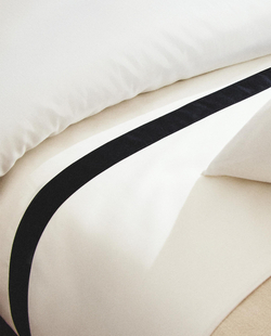 Простыня Zara Home сатин, хлопок 100%, однотонный, 5136/089