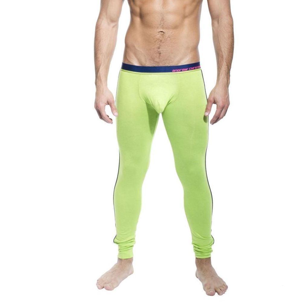 Мужские кальсоны зеленые Andrew Christian Long John Glow  Green   AC89