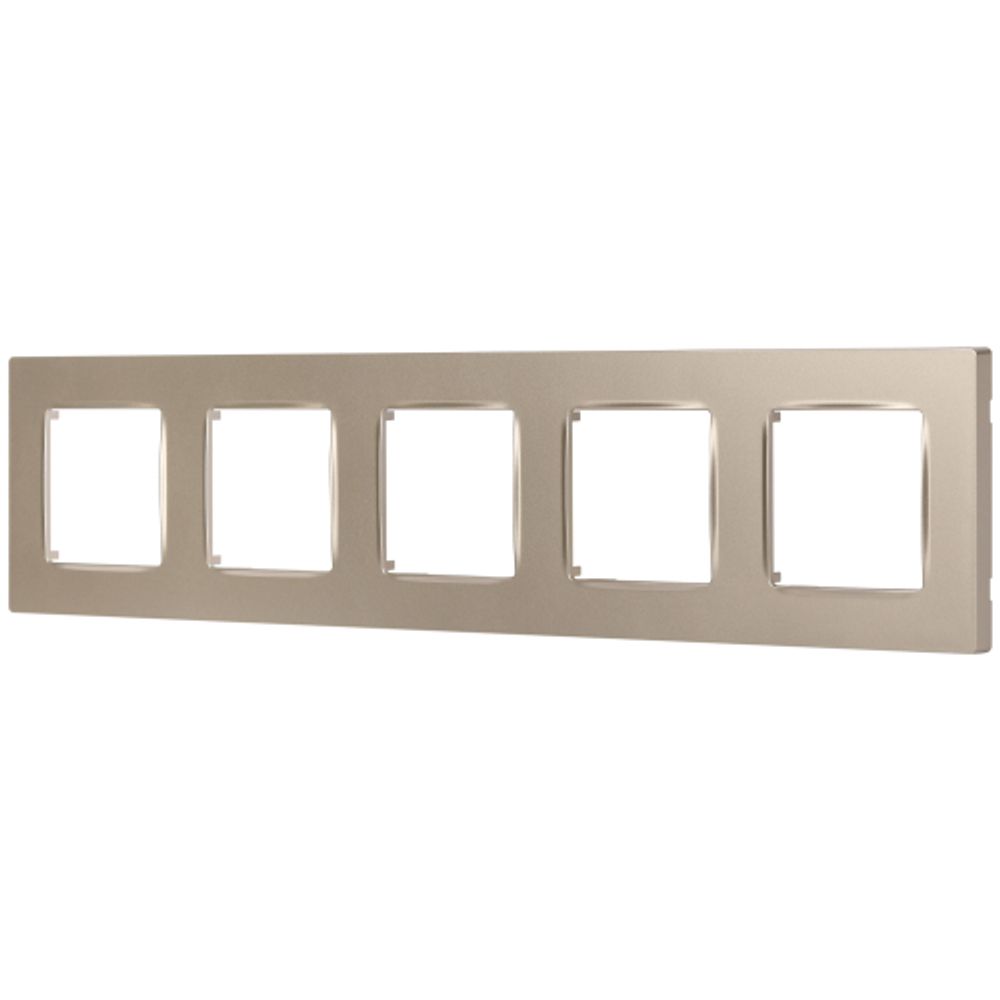Рамка для розеток и выключателей ЭРА Серия 12 12-5205-04 на 5 постов, Эра Классик, шампань