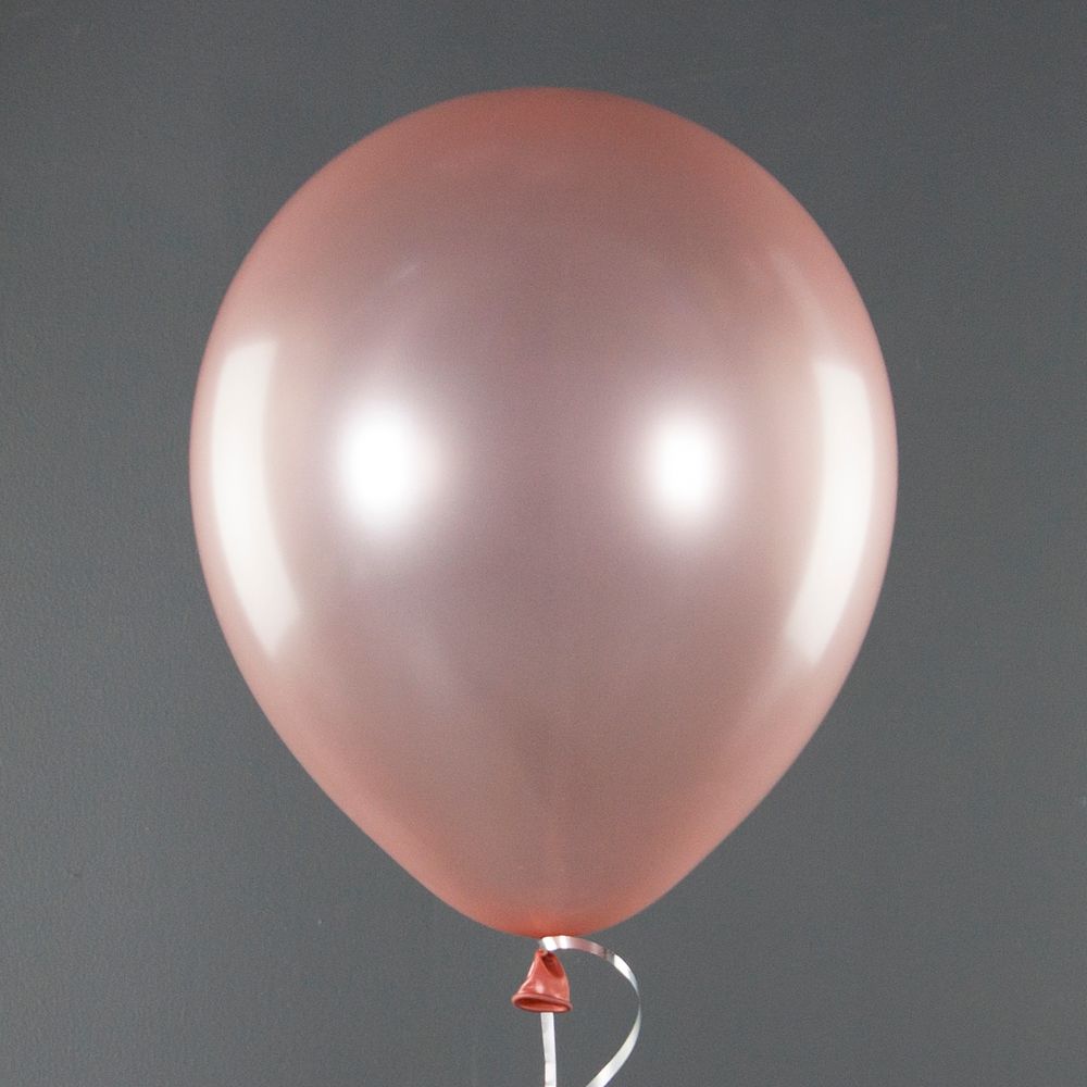 Шар (12''/30 см) Розовое Золото, металлик, 100 шт.