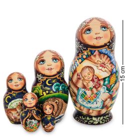 Народные промыслы МР-16/27 Матрешка 5м «Мария с котом»