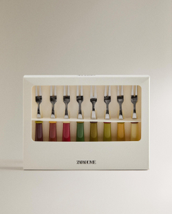 Zara Home набор столовых приборов из нержавеющей стали, цвет разноцветный, 15 см
