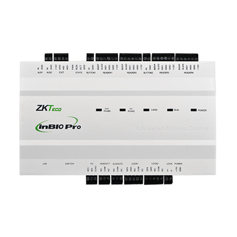ZKTeco InBio260 Pro, сетевой контроллер на 2 двери с поддержкой биометрии