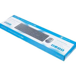 Клавиатура + мышь Oklick 250M Black USB  беспроводная slim [997834]