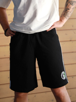 Шорты спортивные с лампасами город горький ЧБЗ черные черный