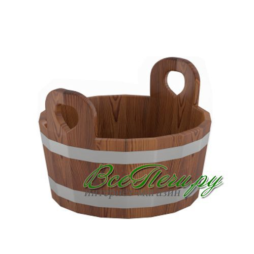 Шайка 15л лиственница мореная