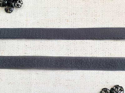 Велкро/липучка комплект, ш. 2 см, серый