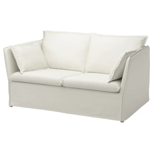 Диван 2-местный - IKEA BACKSÄLEN/BACKSALEN, 85х165 см, белый, ИКЕА