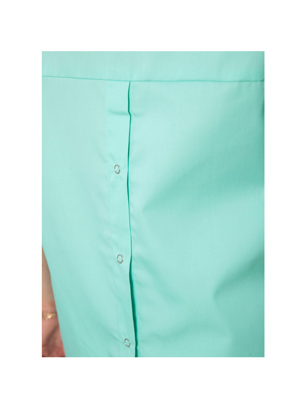 Рубашка медицинская женская White Wears WW150, на кнопках, черный, 50