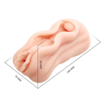 Телесный мастурбатор-вагина AVA с необычным дизайном (Цвет: телесный)