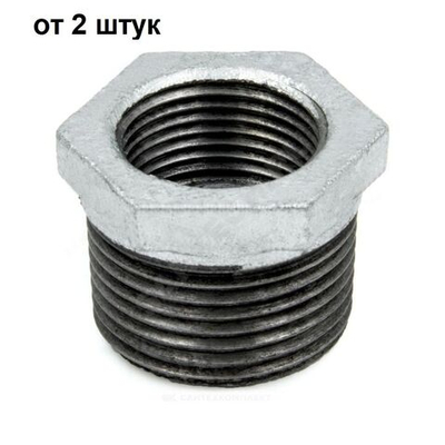 Футорка чугун оц Ду 50Х32 (2"х11/4") Нр/Вр Fittex Plus