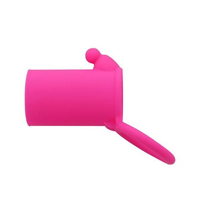 Розовая насадка-эректор NEON SENSATION SLEEVE WITH TICKLER (Цвет: розовый)